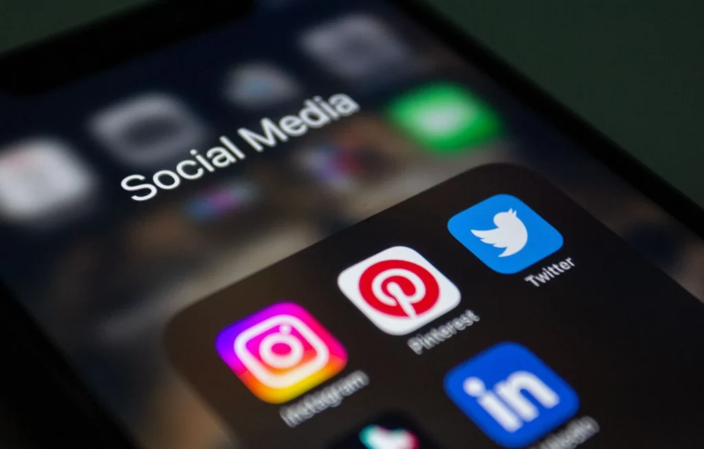Digital marketing services with social media marketing platforms including Instagram, Pinterest, Twitter, and LinkedIn