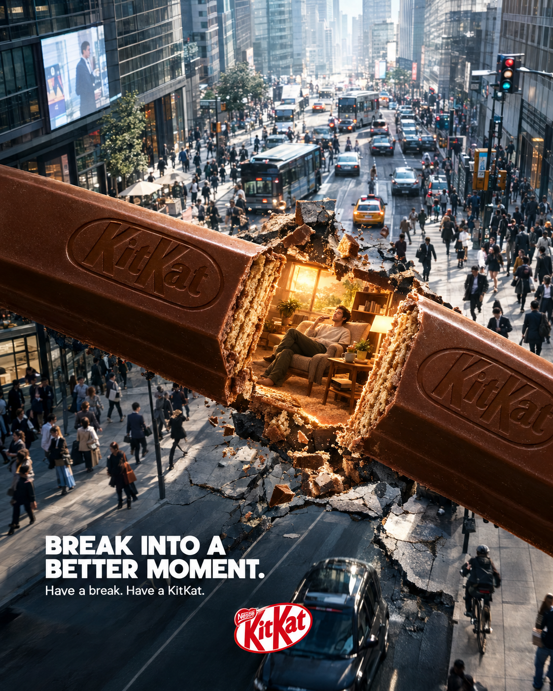 kitkat poster design